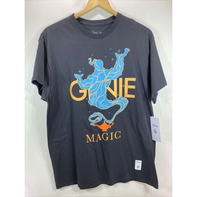 Disney Collection by Neff Aladdin Genie Black T-shirt Size Men's Large NEW!