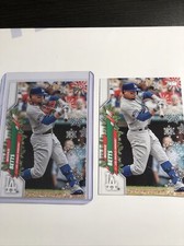 2020 Topps Holiday Mookie Betts Christmas Scarf Variation *SP* (71) + Base