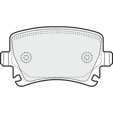 Apec Blue Brake Pads - Rear PD3077 - For selected Audi Seat Skoda VW vehicles