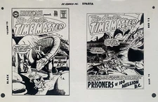 Production Art SHOWCASE #20 cover & splash page, BOB BROWN & Ruben Moreira art