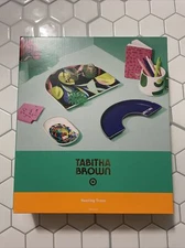 Tabitha Brown Nesting Trays -3-Piece Stoneware Set  Blacky Hello There Lemon