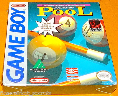 CHAMPIONSHIP POOL NES Nintendo GAMEBOY Game Boy SEALED NEW BILLIARD BALLS CUE