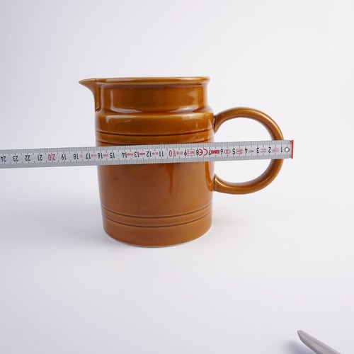 Melitta Ceracron Keramik braun Wasserkru Krug Höhe ca14,8 cm Vintage Mid Century - Bild 14 von 17
