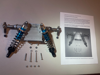 4er-Set Aluminium-Beadlock-Räder (1/6) Für Losi Super Baja Rey 2.0 – CNC-gefräst, 119 Mm Außendurchmesser, Silber