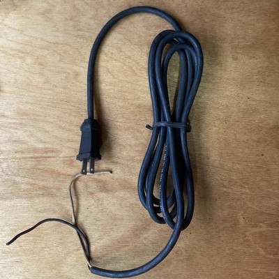 Replacement Power Cord Type SJ 9  Heavy Duty 18/2 2 Wire Black Tool Cord