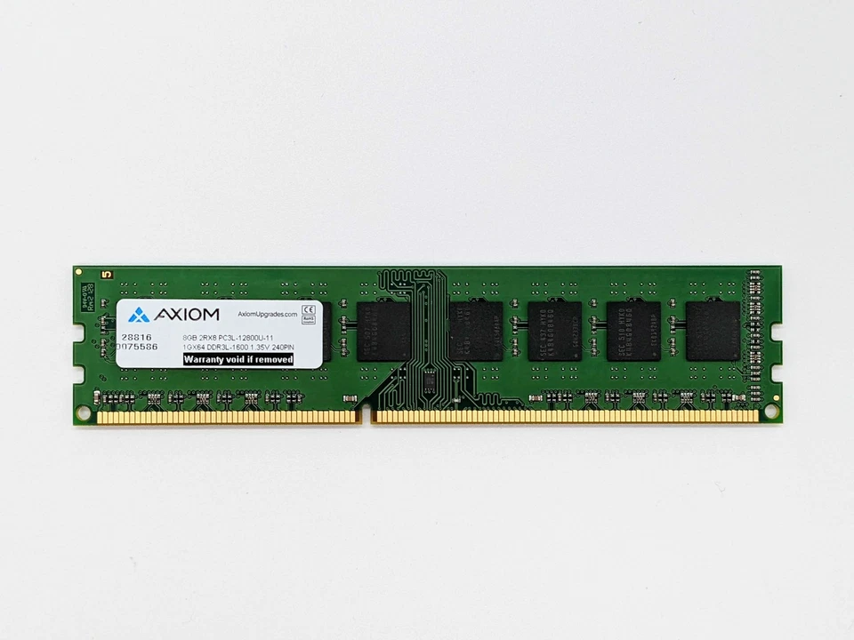 Axiom 8GB DDR3-1600 Low Voltage UDIMM - AX31600N11Z/8L Axiom 8GB DDR3-1600 Low - Image 3 of 4