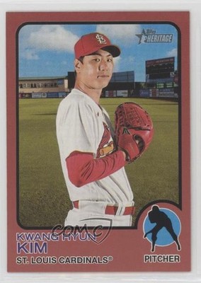 2022 Topps Heritage Target Mega Box Exchange Red Border Kwang-Hyun Kim #490 4z8
