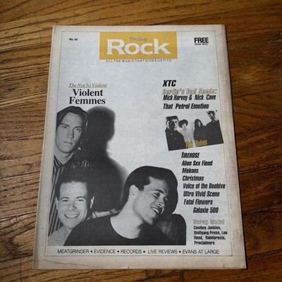 Boston Rock Magazine 1989 Violent Femmes Nick Cave Firehose Uniform Choice Punk