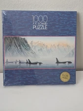 Vintage 1992 FX Schmid Exquisit 1000Pc Puzzle ~ Orca Whales ~ Germany **New**