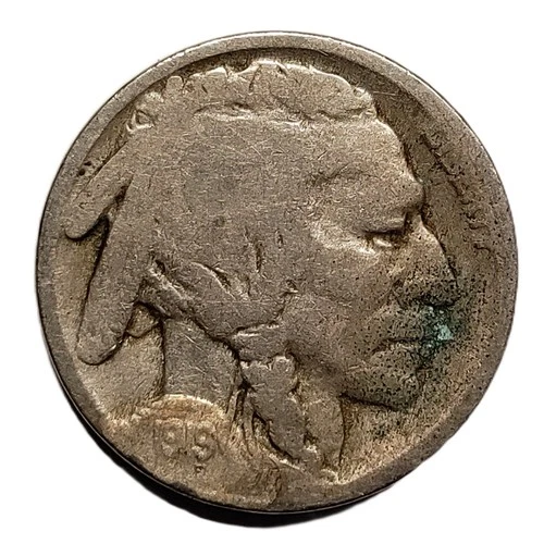 1919P Buffalo Nickel Restored Date