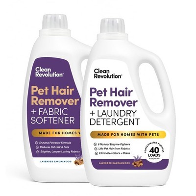 Clean Revolution Pet Hair Remover for Laundry 2-Pack   Removes Dog & Cat Hair