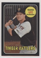 2018 Topps Heritage Minor League Edition Black 44/50 Tristen Lutz #99 a6i