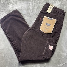 Levis Pants Corduroy Mens 36x32 Brown Straight 568 Loose Straight Carpenter NWT
