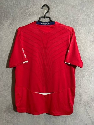 England Team Jersey Away football Soccer shirt 2008 - 2010 Red