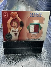 2008-09 Press Pass Legends Select Swatches #SSWBL Brook Lopez Jsy - NM-MT 35/50