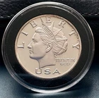 2005 NORFED 1/2 OZ  .999 FINE SILVER FROSTY PROOF $10