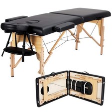 Yaheetech 24  Portable Massage Table Foldable Spa Lash Bed Adjustable w/ Carry B