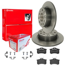 BREMBO Bremsscheiben 253mm Beläge Satz Hinten für VW GOLF 5 6 AUDI A3 8P1-8PA