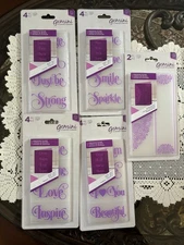 Crafters companion Embossing Folders Sentiments and Slimline