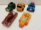 G1 Minibots vintage lot of 5 figures: Warpath Wheelie Brawn Gears Huffer