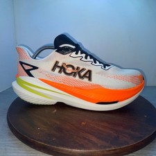 Hoka Mach X 3 Men  s Size 12.5 D White Orange Running Shoes Sneakers 1168720 WNG