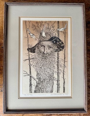 Curt Frankenstein Original Etching  The Old Tree  Signed Limited Edition 97/150