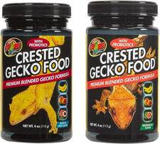 Zoo Med Crested Gecko Food Variety Pack, 2 4-Ounce Jars, Watermelon and Tropical