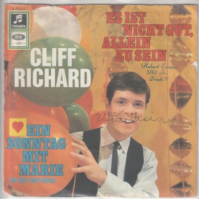 Cliff Richard   Es ist nicht gut, allein zu sein   Ein Sonntag mit Marie - dt.7 