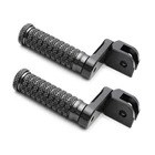 Black POLE 40mm Lowering Front Foot Pegs For Suzuki SV 1000 / S 03 04 05