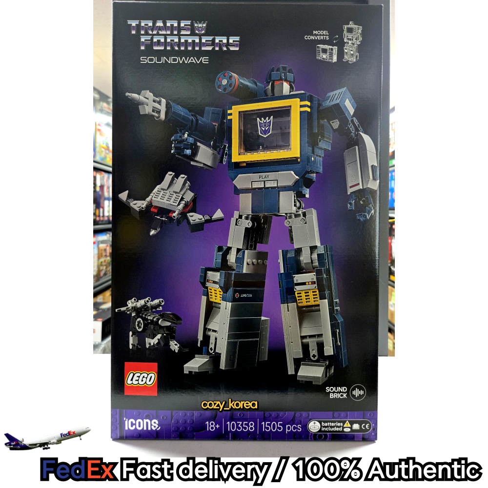 LEGO ICONS Transformers: Soundwave #10358 NEW IN BOX 1505 Pcs FAST