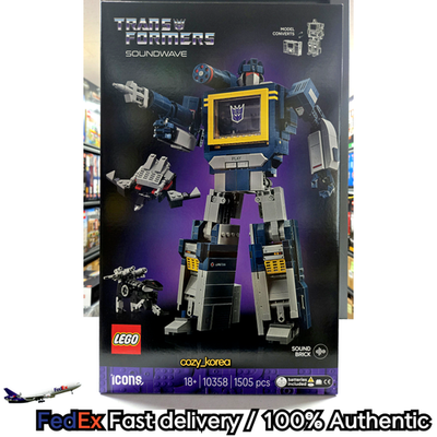 LEGO ICONS Transformers: Soundwave #10358 NEW IN BOX 1505 Pcs FAST