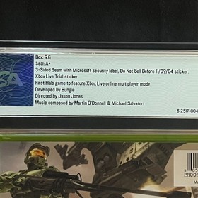 Halo 2 PSA 9.6 A+ 1st Print DNSB - Xbox - Not VGA/CGC/WATA