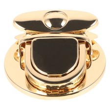 Versatile Golden Metal Tuck Lock Clasp for Bag Making Durable Purse Hardware