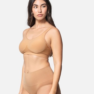 UNDEROUTFIT Comfort Bra #457 Coffee Size  LARGE