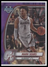 2024-25 Bowman University Chrome #99 Mark Sears Purple Lava Refractor