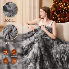 Homemate Heated Blanket Electric Throw -50x60 Throw 5 years warranty bed size