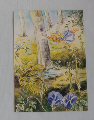 1x Postkarten ELFENFLUG Anne C. Wenzel Kunst (S) Fantasie Elfe Fee fairy Wald