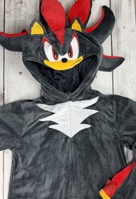 Spirit Halloween Kids Shadow Jumpsuit Costume Sonic the Hedgehog Size XL 14-16