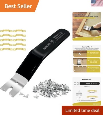 Glazier Points,120 Glazing Points and Glazier Point Driver for Easy Installation
