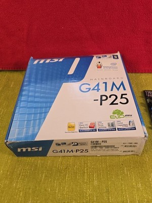 MSI G41M-P25  MicroATX Mainboard LGA 775 / Sockel/Ungeprüft ( neu Unbenutzt) #R1