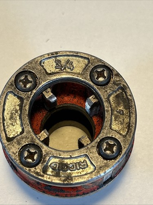 #ad Ridgid 3 4quot; NPT Manual Pipe Threader Die Head for 00R Ratcheting Head $25.00