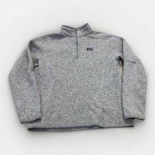 Patagonia Better Sweater Jacket Womens XL 1/4 Zip Fleece Gray 25616 Gorpcore