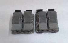 Lot of 2 Army ACU UCP Camo Eagle Industries Double 9mm Magazine Ammo Pouches