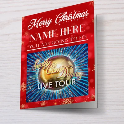LIQUID_GRAPHICS You're Going To See Strictly Come Dancing The Live Tour Christmas Xmas Card
