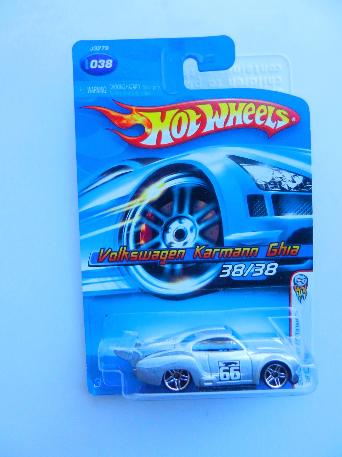 2006 HOT WHEELS #38 FIRST EDITIONS SILVER VOLKSWAGEN KARMANN GHIA