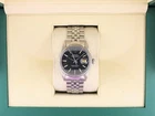1968 Rolex Datejust 1603 Black Dial SS Folded Jubilee No Papers 36mm