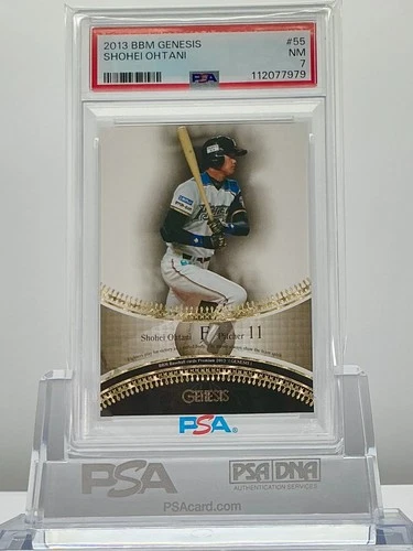 SHOHEI OHTANI 2013BBM GENESIS BATTING #55 ROOKIE CARD! PSA7!LOWPOP!