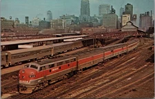 Monon Railroad The Hoosier Train Chicago to Indianapolis 1960 Postcard
