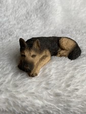 Vintage 1989 Living Stone Sleeping German Shepherd Dog Figure
