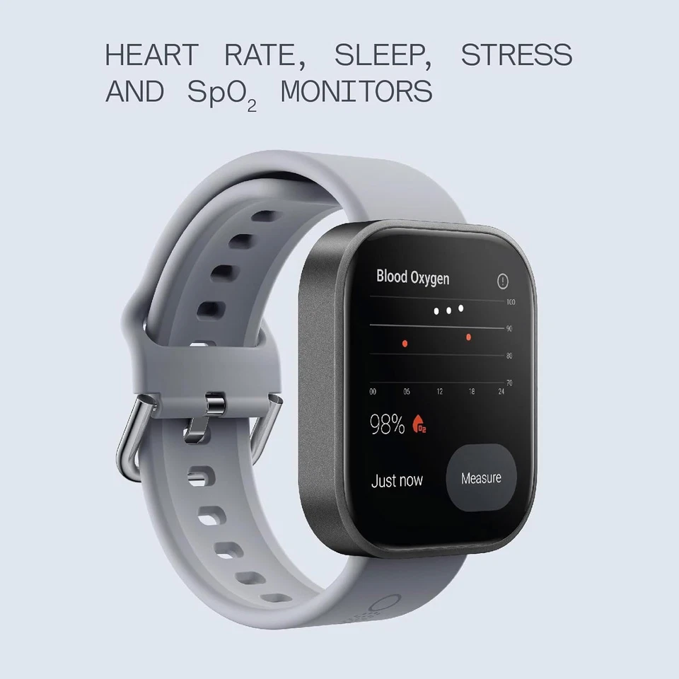 CMF by Nothing Watch Pro Smartwatch AMOLED Display Bluetooth GPS Aschgrau Neu - Bild 3 von 4